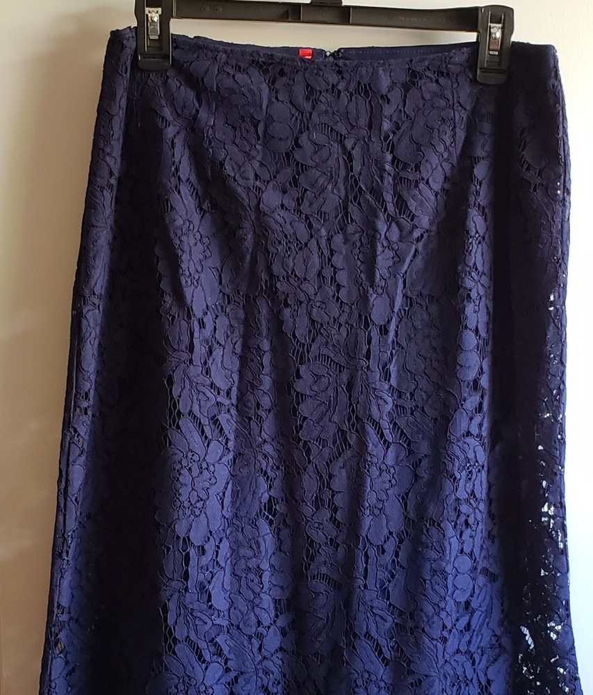 Ruby ribbon discontinued navy lace skirt new